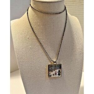 Whimsical Forest Festivities Pendant Necklace Animals Fairycore